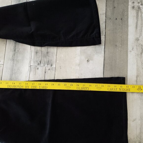 NWT - High Rise Stretch Black Velvet '70s Flare Pants - Size 18/34R - Picture 9 of 10